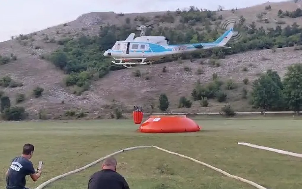 Vatra u gatačkim selima stavljena pod kontrolu, helikopteri gase požar