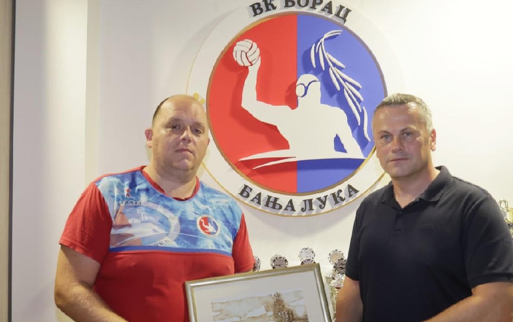 Predsjednik Gradskog odbora Socijalističke partije Srpske u Banjaluci Saša Gligorić posjetio Vaterpolo klub Borac