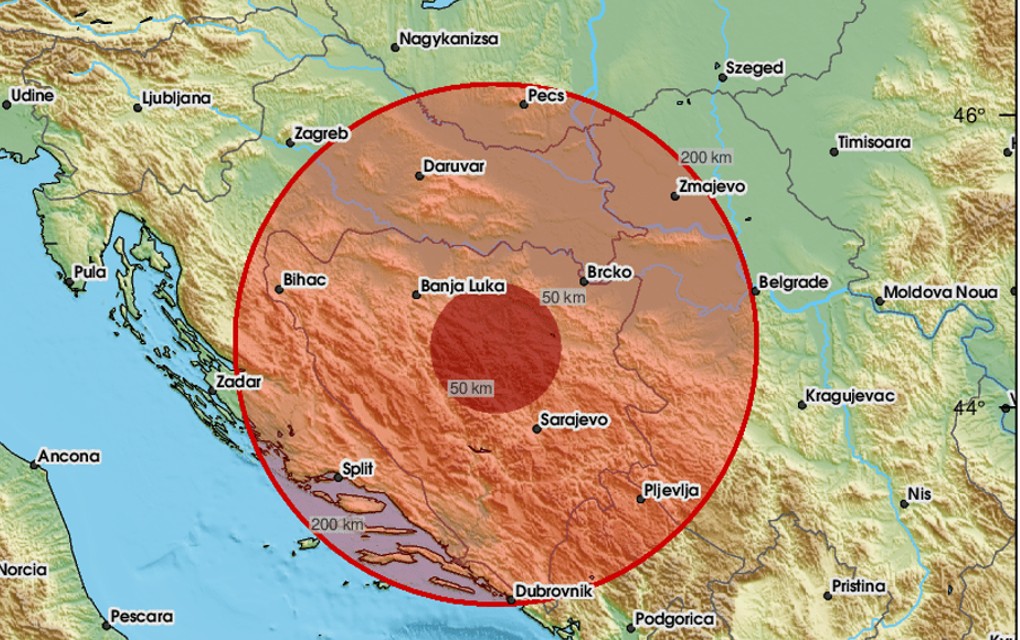 Zemljotres kod Kneževa – Prve informacije:  4,5 stepeni po Rihteru