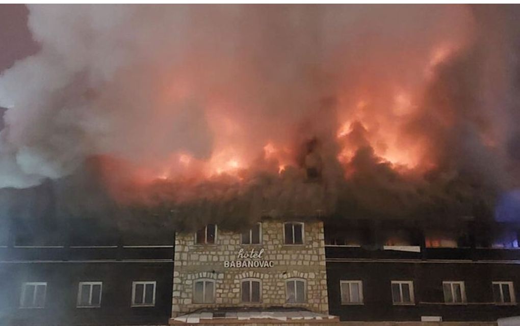 Gorio jedan od simbola Vlašića: Hotel Babanovac u plamenu