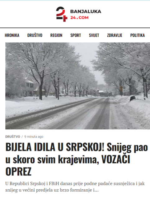 snjažna idila