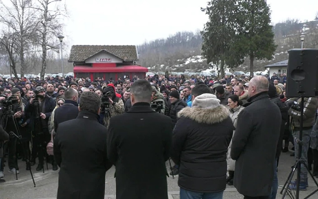 Protest u RiTЕ Ugljevik: Radnici traže rješavanje problema