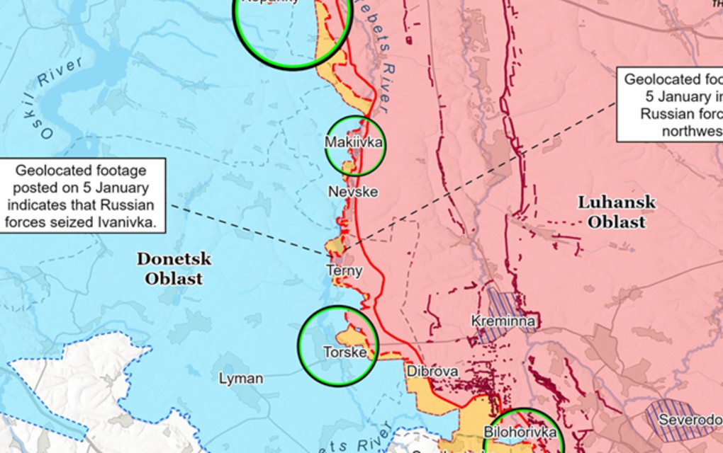 Objavljene nove karte, Rusi napreduju u Donjecku