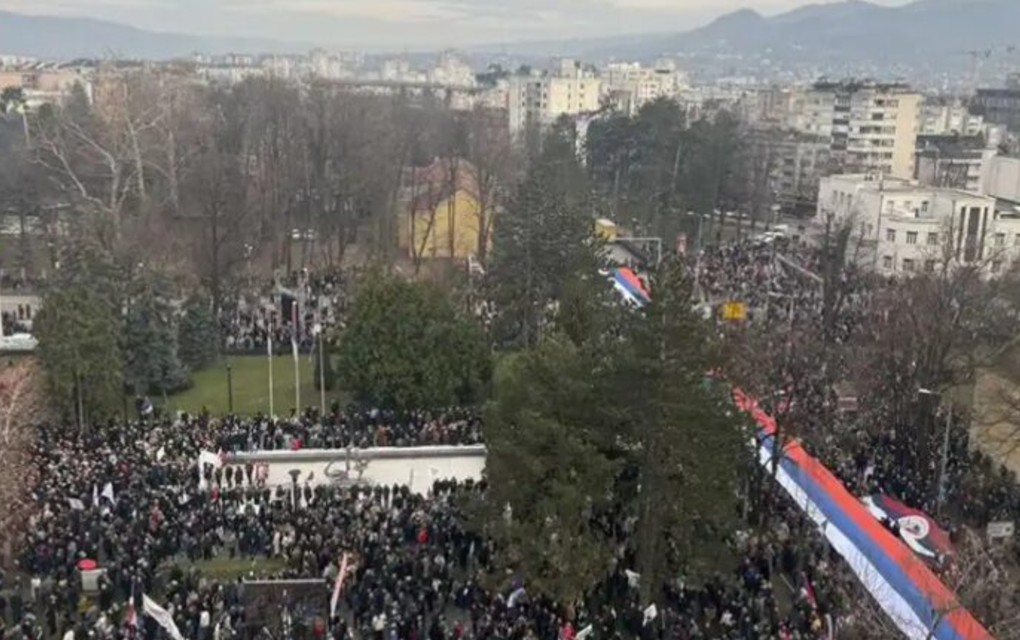 Podrška institucijama Srpske: Pogledajte kako miting izgleda iz vazduha