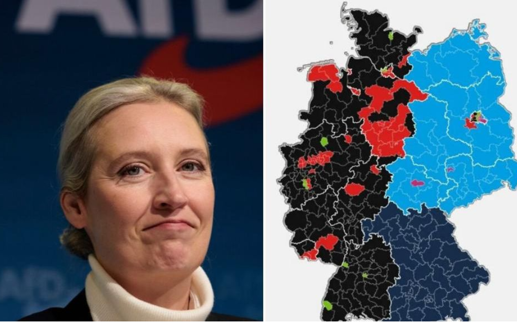 AfD UBJEDLJIV u istočnim dijelovima države: Objavljena mapa rezultata