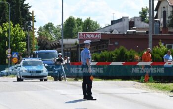 Pokidane žice iznad pruge u Zalužanima