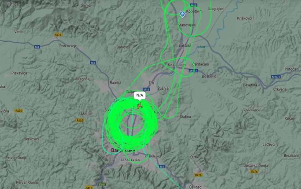 ЕUFOR-ov avion ponovo kruži iznad Banjaluke