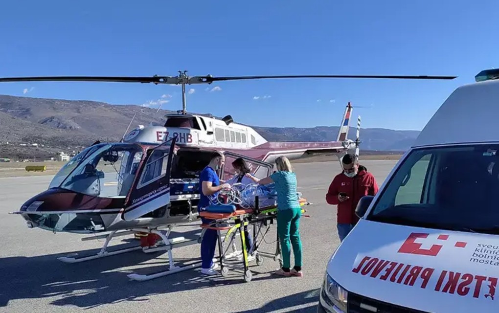 Vazdušni medicinski transport iz Foče u Banjaluku