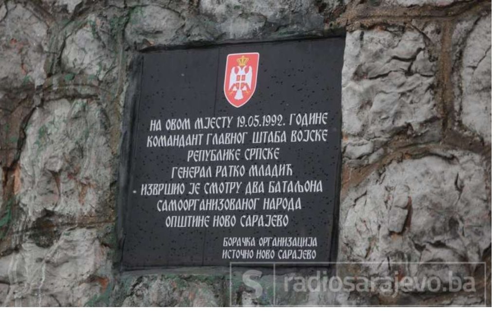 Ponovo oštećena spomen-ploča na Vracama
