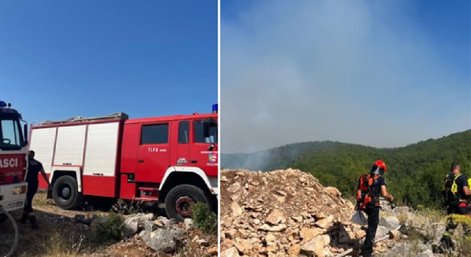 Požar kod Gruda i dalje bjesni: Vatra zahvatila više od 100.000 kvadrata šume