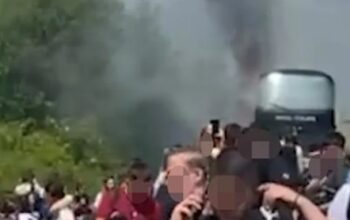 Izbio požar u vozilu sa đacima na ekskurziji