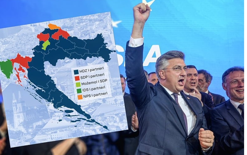 HDZ ubjedljivo pobijedio na loklanim izborima u Hrvatskoj
