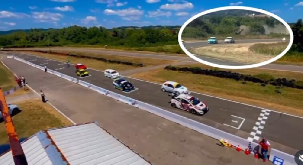 Organizatori auto-trke u Zalužanima potvrdili: Vozač nakon slijetanja prevezen u UKC, prošao bez povreda