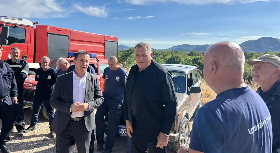 Dodik stigao u Trebinje: Obići će ugrožena mjesta