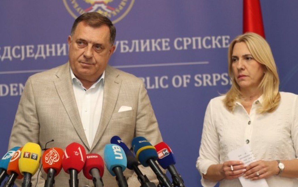 Konferencija za novinare predsjednika Srpske i srpskog člana Predsjedništva BiH