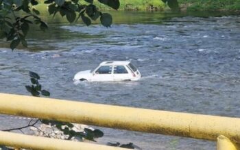 Auto u Vrbasu kod banjalučke “Švedske plaže”