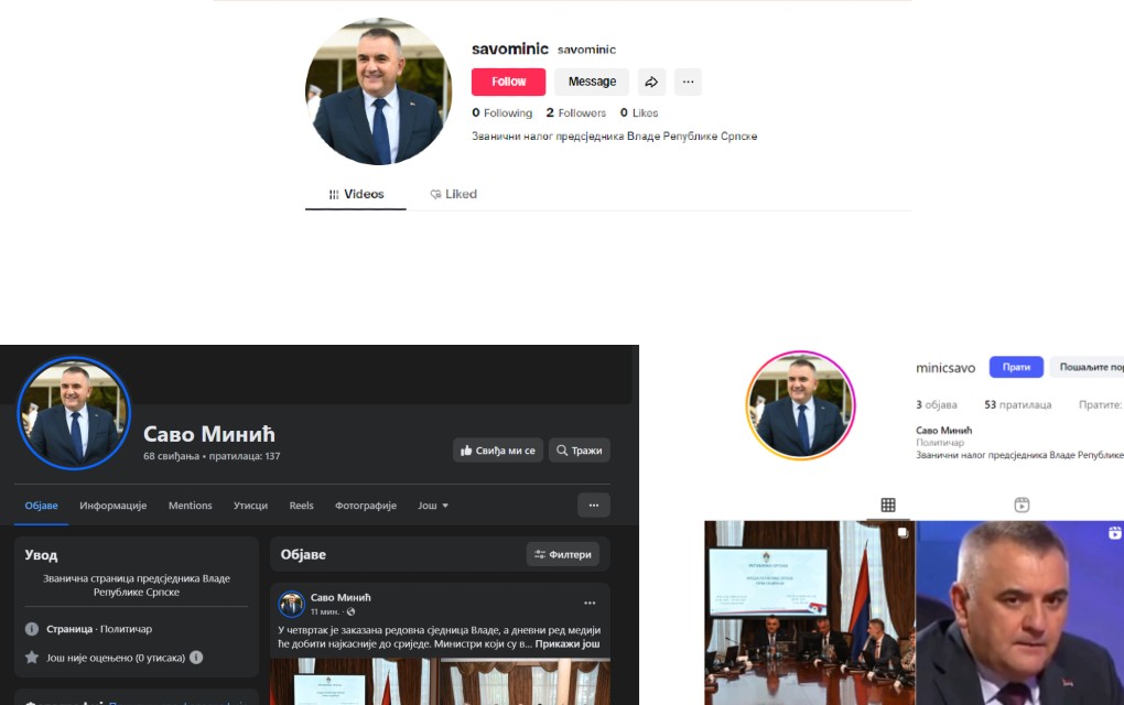 Novi premijer Srpske Savo Minić na društvenim mreža – Pribiližiti se svim generacijima!