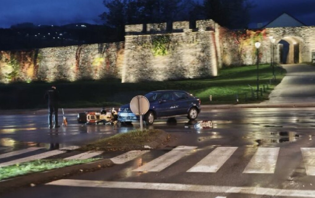 Policija na terenu, motocikl oboren na cesti: Saobraćajka u centru Banjaluke