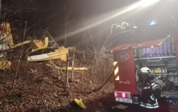 Prve slike sa mjesta pada aviona