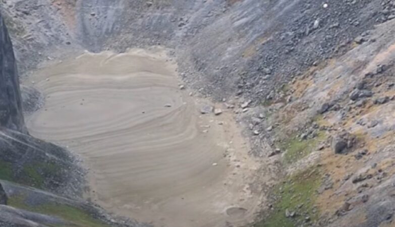 modro jezero presušilo