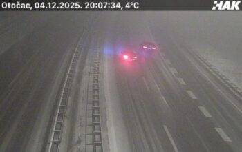 Zabrane na pojedinim dionicama zbog jakog vjetra i snijega