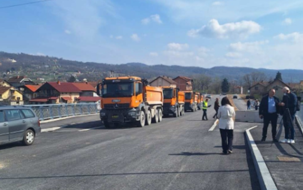 Probno ispitivanje mosta u Česmi