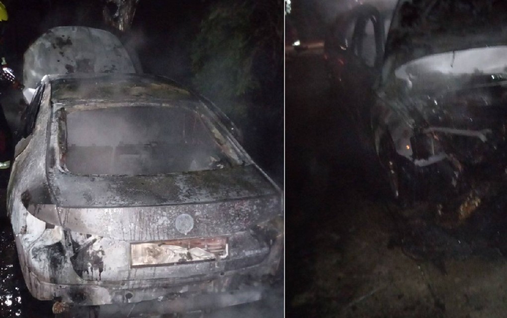 Požar u Banjaluci: Automobil izgorio tik uz kuću, vatrogasci spriječili širenje vatre