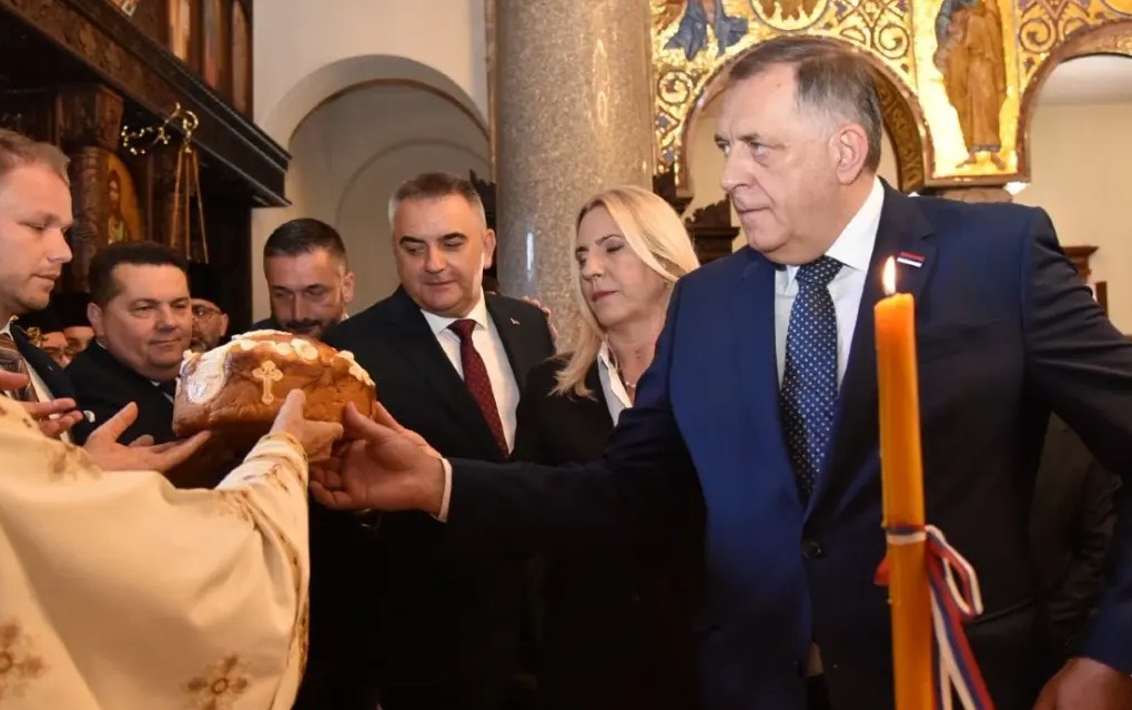 Najviši zvaničnici Srpske na liturgiji povodom krsne slave grada Banjaluka