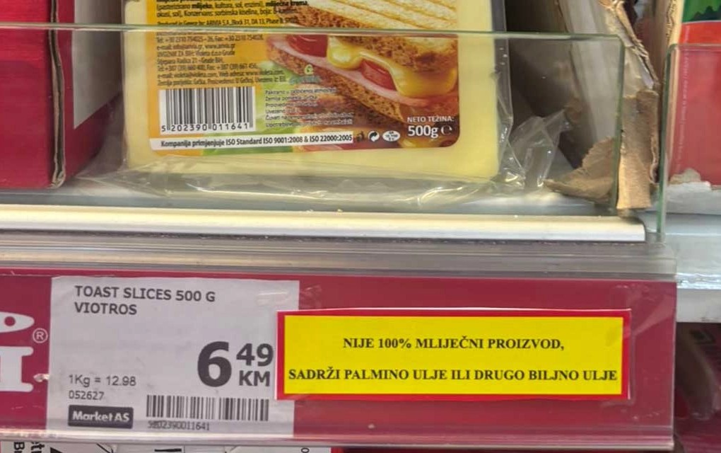 Počele kontrole u RS: Posebne oznake obavezne za proizvode koji nisu 100% mliječni