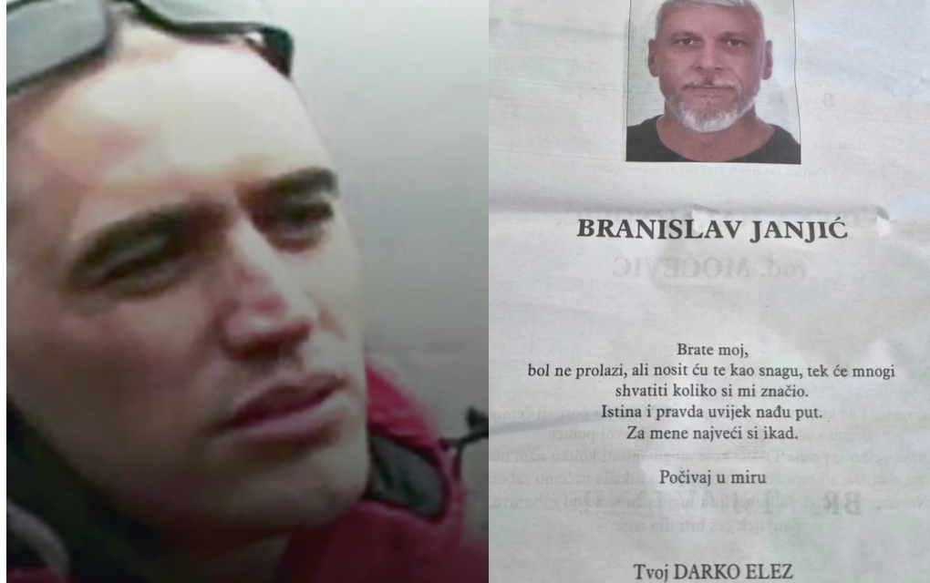 Čitulja za brata – Da li je Darko Elez najavio osvetu za ubistvo Branislava Janjića?