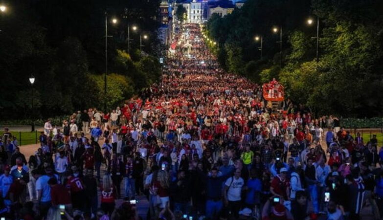 doček repreznetacije norveške