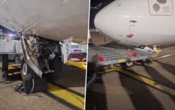 oštećen avion