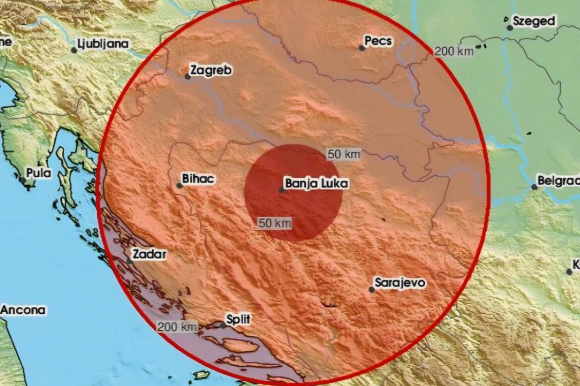 Zemljotres zatresao područje Čelinca: U Banjaluci osjetili udar, građane probudilo podrhtavanje