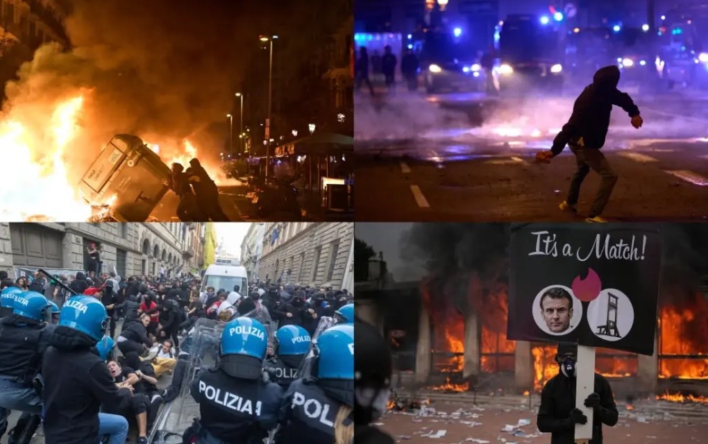Evropa gori: Rat na ulicama, hiljade uhapšenih, neredi se šire i na druge zemlje