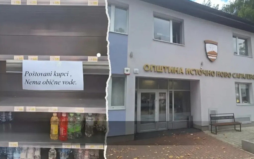 Havarija ostavila područje Istočnog Sarajeva bez vode: Cisterne na terenu, u marketima nestali kanisteri
